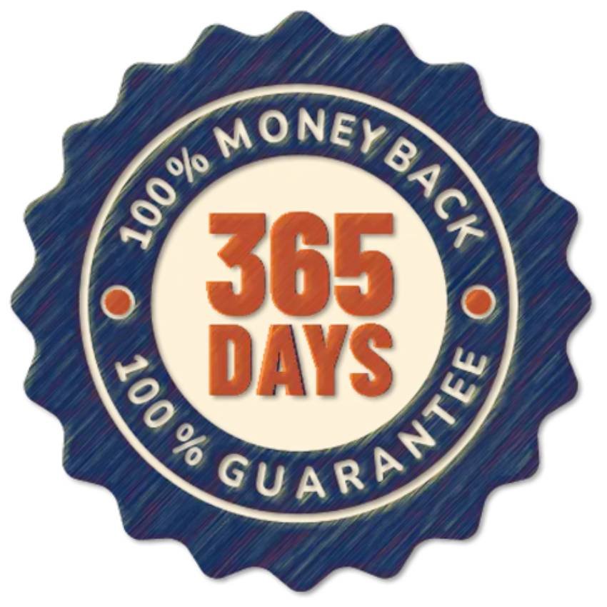 Spartamax 365-day money-back guarantee certificate
